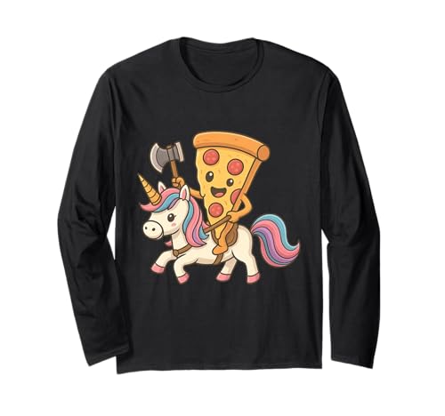 Wikinger Pizza Reiten Einhorn, Jungen, Mädchen, Männer, Frauen, Kinder Langarmshirt Wikinger Pizza Reiten Einhorn, Jungen, Mädchen, Männer, Frauen, Kinder Langarmshirt von Viking Pizza Riding A Unicorn Rainbow Shop