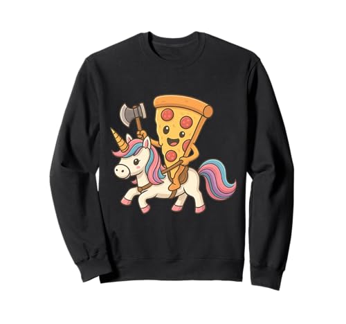 Wikinger Pizza Reiten Einhorn, Jungen, Mädchen, Männer, Frauen, Kinder Sweatshirt Wikinger Pizza Reiten Einhorn, Jungen, Mädchen, Männer, Frauen, Kinder Sweatshirt von Viking Pizza Riding A Unicorn Rainbow Shop