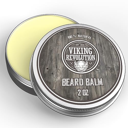 Viking Revolution - Bartbalsam - Natürlicher Bartbalsam für Männer mit Argan- & Jojobaölen - Stylt, stärkt & weich - Bartwachs - Geschenke für Männer - Zitrusfrüchte - 57 g Viking Revolution - Bartbalsam - Natürlicher Bartbalsam für Männer mit Argan- & Jojobaölen - Stylt, stärkt & weich - Bartwachs - Geschenke für Männer - Zitrusfrüchte - 57 g von Viking Revolution
