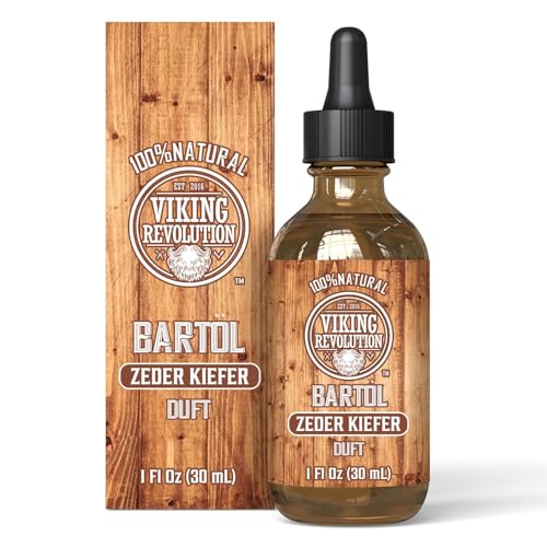 Viking Revolution - Bartöl - Macht Weich, Schützt und Stärkt - Natürliches Argan- und Jojobaöl - Bartöl Herren - Geschenke Für Männer - Cedarwood & Pine - 30 ml von Viking Revolution