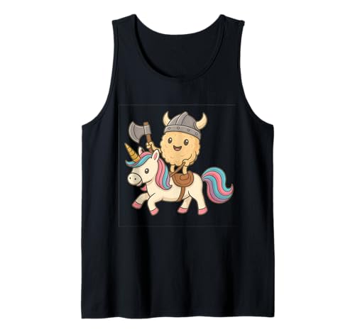Wikinger Reisball reitet EIN Einhorn Jungen Mädchen Männer Frauen Kinder Tank Top von Viking Rice Ball Riding A Unicorn Rainbow Shop