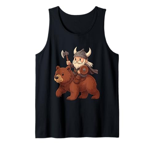 Wikinger reitet einen Bär Jungen Mädchen Männer Frauen Kinder Erwachsene Tank Top Wikinger reitet einen Bär Jungen Mädchen Männer Frauen Kinder Erwachsene Tank Top von Viking Riding A Bear Rainbow Shop