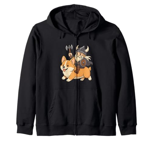 Wikinger Reiten Corgi Hund Mädchen Männer Frauen Kinder Erwachsene Kapuzenjacke Wikinger Reiten Corgi Hund Mädchen Männer Frauen Kinder Erwachsene Kapuzenjacke von Viking Riding A Corgi Dog Rainbow Shop