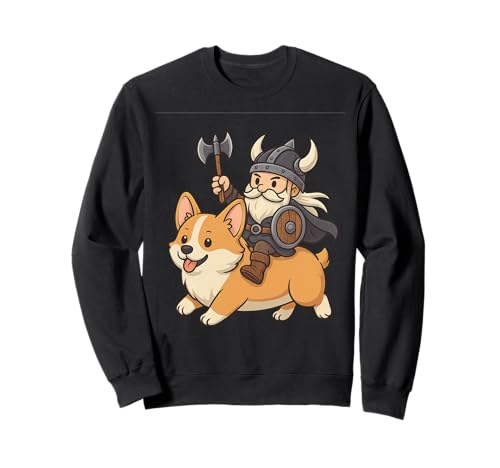 Wikinger Reiten Corgi Hund Mädchen Männer Frauen Kinder Erwachsene Sweatshirt Wikinger Reiten Corgi Hund Mädchen Männer Frauen Kinder Erwachsene Sweatshirt von Viking Riding A Corgi Dog Rainbow Shop