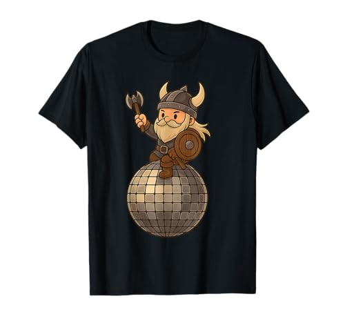 Wikinger Reiten Discoball Jungen Mädchen Männer Frauen Kinder Erwachsene T-Shirt Wikinger Reiten Discoball Jungen Mädchen Männer Frauen Kinder Erwachsene T-Shirt von Viking Riding A Disco Ball Rainbow Shop