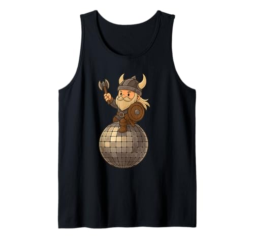 Wikinger Reiten Discoball Jungen Mädchen Männer Frauen Kinder Erwachsene Tank Top von Viking Riding A Disco Ball Rainbow Shop