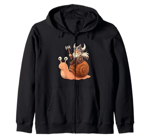 Wikinger Reiten Schnecke Jungen Mädchen Männer Frauen Kinder Erwachsene Kapuzenjacke Wikinger Reiten Schnecke Jungen Mädchen Männer Frauen Kinder Erwachsene Kapuzenjacke von Viking Riding A Snail Rainbow Shop