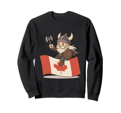 Wikinger reitet eine Kanada-Flagge Jungen Mädchen Männer Frauen Kind Kanadier Sweatshirt von Viking Riding Canada Flag Youth Canadian Shop