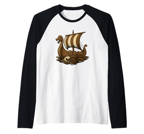 Lustiges Wikingerschiff Kostüm für Jungen und Mädchen Raglan Lustiges Wikingerschiff Kostüm für Jungen und Mädchen Raglan von Viking Ship Outfit
