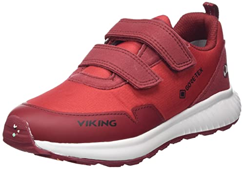 Viking Aery Track Low F GTX Sports Shoes, Red/Dark Red, 33 von Viking