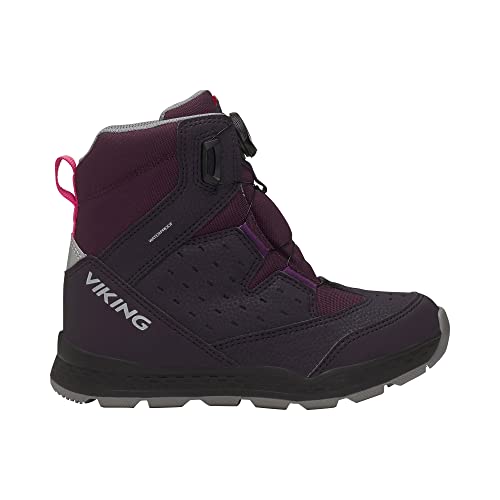 Viking Es​p​o​ Hi​g​h​ 2 WP BOA Warm​ Sport Shoes, Aubergine/Magenta, 29 von Viking