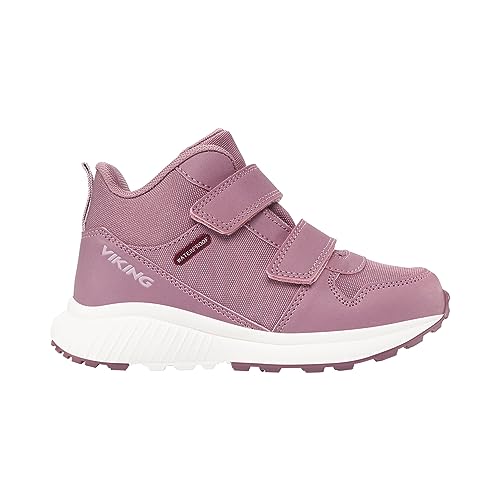 Viking Aery HOL Mid WP Walking Shoe, Antiquerose/Dusty Pink, 33 EU Schmal von Viking