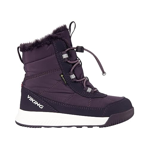 Viking Aery Warm GTX SL Snow Boot, Aubergine/Purple, 28 EU von Viking