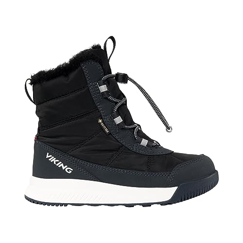 Viking Aery Warm GTX SL Snow Boot, Black/Charcoal, 36 EU von Viking