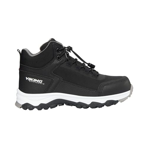 Viking Unisex Kinder Akkarvik Mid Warm Wp Sl Walking Shoe, Black Granite, 34 EU von Viking