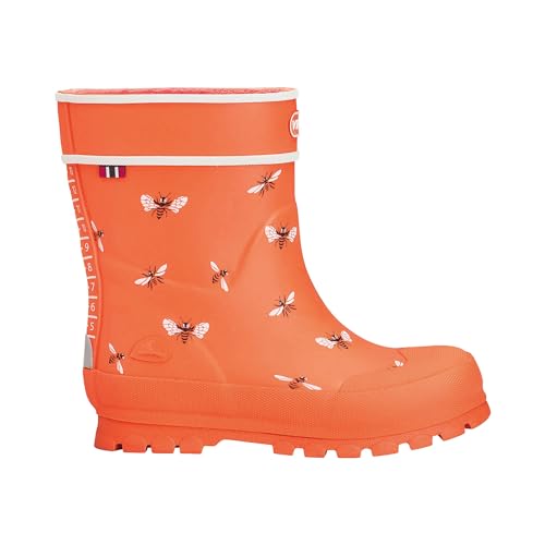 Viking Alv Jolly Rubber Boots, Orange/White, 24 von Viking