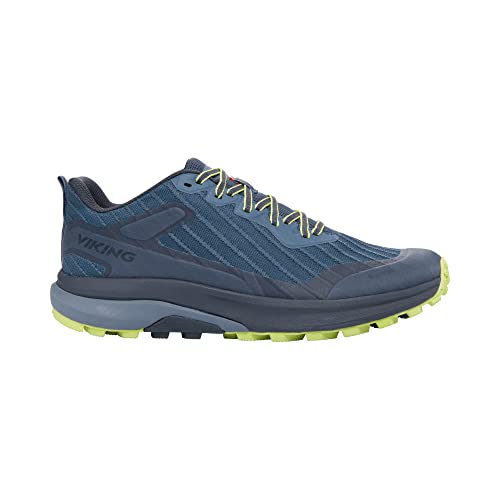 Viking Anaconda Trail Low GTX M Vegan, Blue/Lime, 47 von Viking