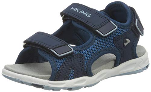 Viking Anchor, Unisex-Kinder Slingback Sandalen, Blau (Light Blue/Navy 5605), 26 EU (8.5 UK) von Viking