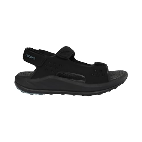 Viking Herren Balance Sandals M, Black/Grey, 45 von Viking