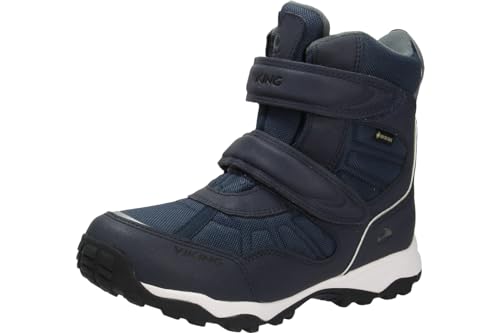 Viking Junior Beito Gtx Blau - Gore-Tex Atmungsaktiver wasserdichter Kinder Gore-Tex Winterstiefel, Größe EU 39 - Far von Viking