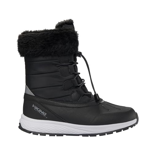 Viking Damen Equip Warm Wp Zip Snow Boot, Black Granite, 41 EU von Viking