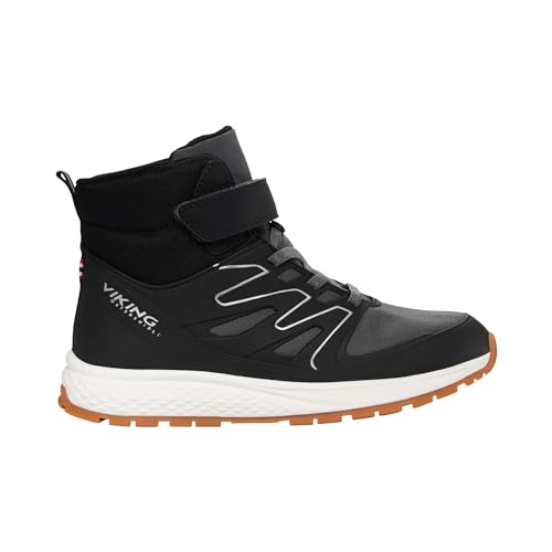 Viking Unisex Kinder Equip Defence Warm Wp 1v Snow Boot, Black Charcoal, 40 EU von Viking