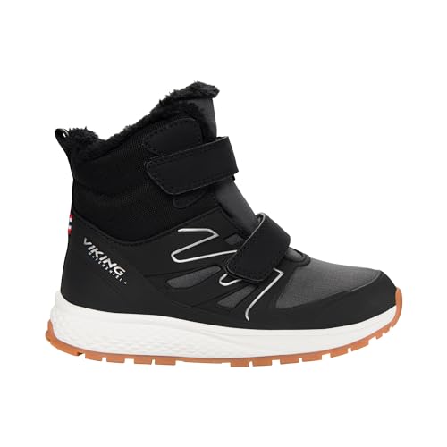 Viking Equip Defence Warm WP 2V Snow Boot, Black/Charcoal, 25 EU von Viking