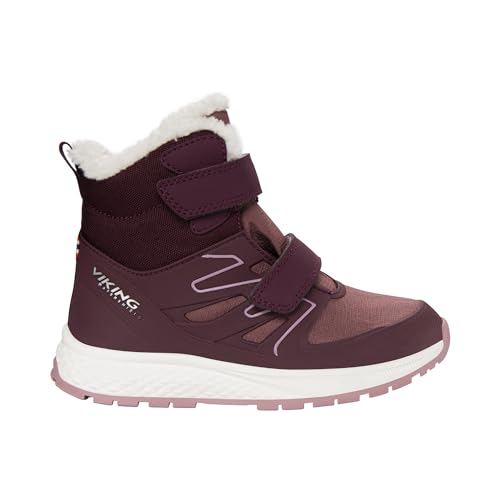 Viking Equip Defence Warm WP 2V Snow Boot, Grape/Antique Rose, 26 EU von Viking