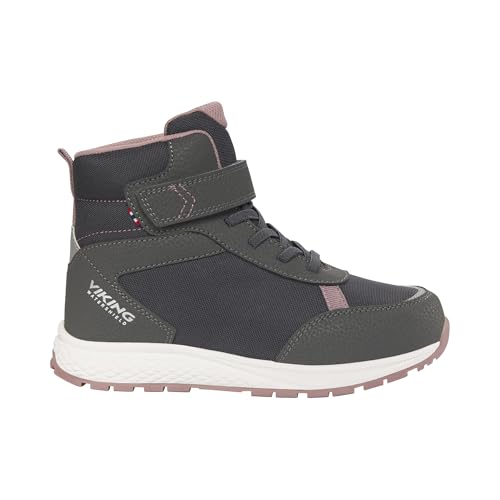Viking Equip Warm WP 1V Equestrian Boot, Charcoal/Dusty Pink, 37 EU von Viking