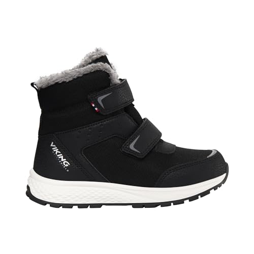 Viking Unisex Kinder Equip Warm Wp 2v Snow Boot, Black Grey, 25 EU von Viking