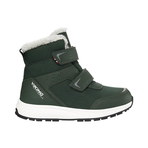 Viking Unisex Kinder Equip Warm Wp 2v Snow Boot, Pine Black, 27 EU von Viking