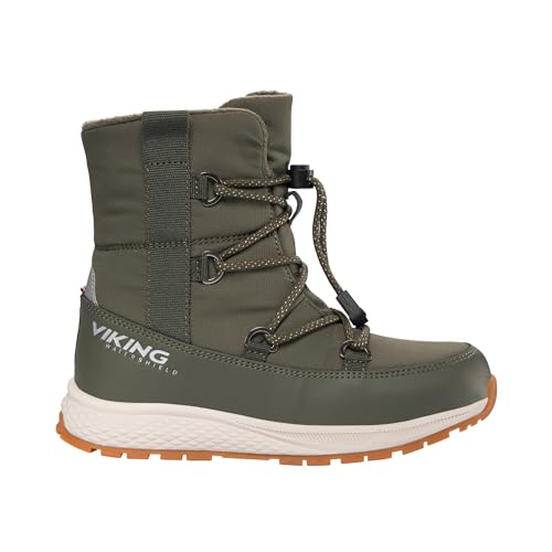 Viking Mädchen Equip Warm Wp Sl Snow Boot, Olive, 35 EU von Viking