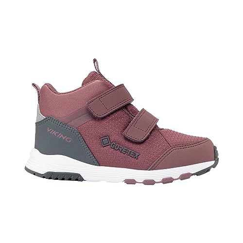 Viking Etne Mid GTX Walking Shoe, Old Rose/Grey, 22 EU Schmal von Viking