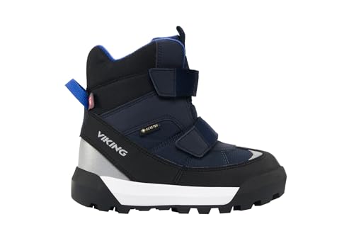 Viking Expower Warm GTX 2V Snow Boot, Navy/Royal Blue, 28 EU Weit von Viking