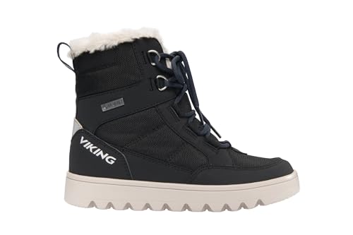 VIKING Fleek Warm GTX Zip Snow Boot, Black, 34 EU Schmal von Viking
