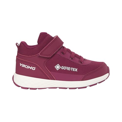 Viking Unisex Kinder Fun Mid GTX 1v Walking Shoe, Burgundy, 30 EU von Viking
