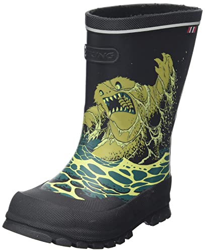 Viking Jolly Print Herausnehmbare Einlegesohle, Black/Blue Green, 25 von Viking