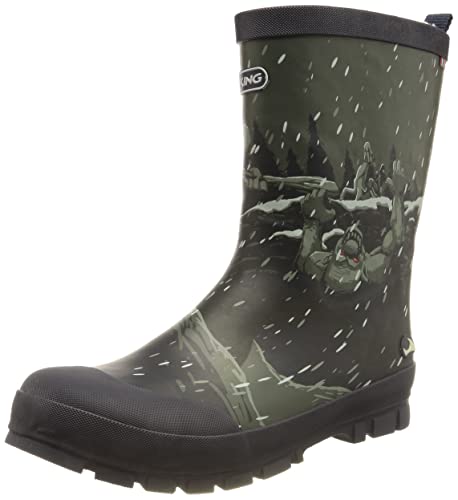 Viking Jolly Thermo Print Gummistiefel, Navy/Dark Grey, 36 von Viking