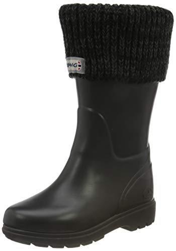 Viking Mädchen Mira Thermo Jr Gummistiefel, Charcoal von Viking