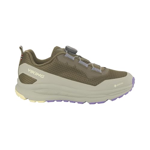Viking Damen Motion Low GTX BOA W Walking Shoe, Olive/Lilac, 36 EU von Viking