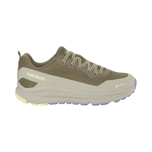 Viking Damen Motion Low GTX W Walking Shoe, Olive/Lilac, 40 EU von Viking