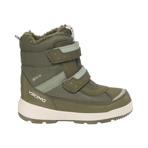 Viking Jungen Unisex Kinder Play Reflex Warm GTX 2V Equestrian Boot, Olive, 25 EU von Viking