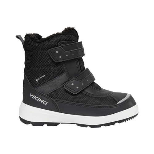 Viking Unisex Kinder Play Reflex Warm Gtx 2v Snow Boot, Reflective Black, 27 EU Weit von Viking