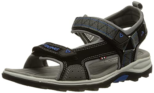 Viking SANDOEY Sandals, Black/Royal blue, 35 von Viking