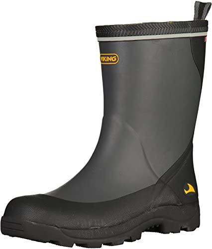 Viking Unisex-Kinder Storm JR. Gummistiefel, Grau (Dark Grey/Multi 9150), 32 EU von Viking