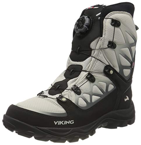 Viking Unisex Constrictor Iii Boa Schneestiefel, Light Grey Black, 36 EU von Viking