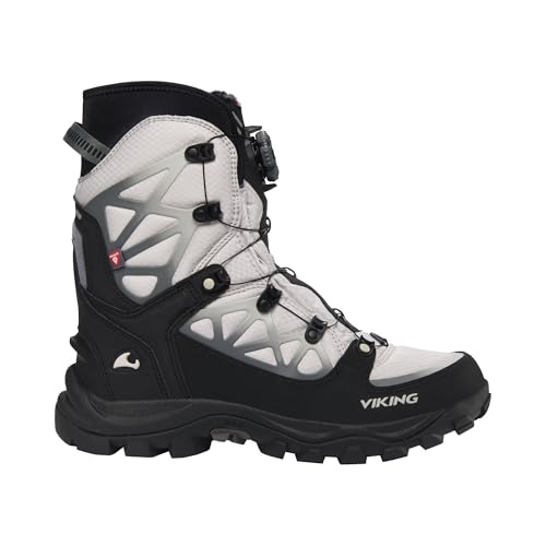 Viking Unisex Constrictor Iii Boa Schneestiefel, Light Grey Black, 37 EU von Viking