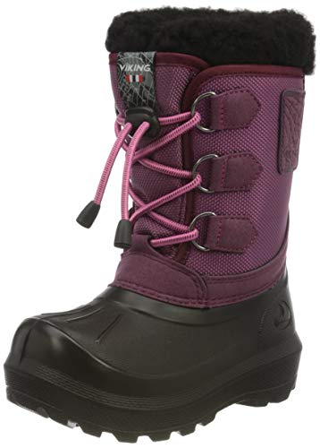 Viking Unisex-Kinder Istind Schneestiefel, Pink (Dark Pink/Black), 38 EU von Viking