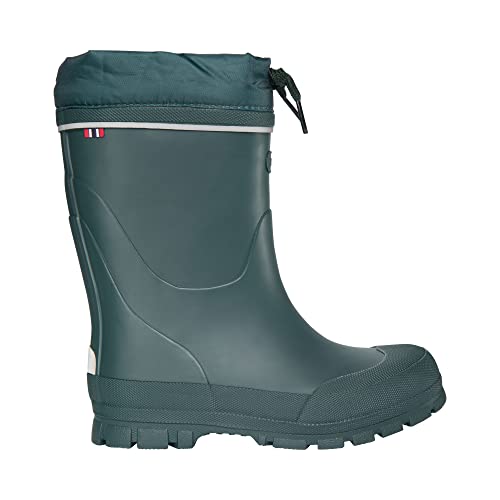Viking Unisex Kinder Jolly Warm Rain Boot, Dark Green, 23 EU von Viking