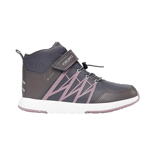 Viking Unisex Oppsal Reflex Mid GTX Walking Shoe, Charcoal/Dusty Pink, 35 EU von Viking